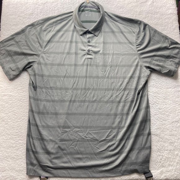 Nike Other - Nike Golf Polo Shirt Mens Size XXL 2XL (Measured 26 1/2" X 32 3/4") Gray Grey